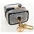 LOUIS VUITTON Borsa Micro Vanity Bijoux in Jacquard Laminato R95559 Auth 129778M D'oro Monogramma - vista 6