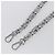 LOUIS VUITTON Cinghia a Spalla in Catena Metal 23,6"" Argento LV Auth 150793 - vista 3