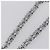 LOUIS VUITTON Cinghia a Spalla in Catena Metal 23,6"" Argento LV Auth 150793 - vista 4