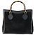 Borsa a mano in pelle scamosciata Gucci Bamboo Nera Oro 002 2853 0260 0 Auth ep11688 - vista 2