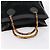 Borsa a mano in pelle scamosciata Gucci Bamboo Nera Oro 002 2853 0260 0 Auth ep11688 - vista 7
