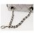 CHANEL Borsa a Mano Matelassé con Catena in Pelle di Agnello CC Argento Auth 148202 - vista 7