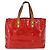 LOUIS VUITTON Monogram Vernis Reade PM Borsa a Mano Rossa M91088 LV Auth hk3180 Rosso - vista 13