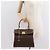 Céline Borsa a mano in tela Macadam CELINE in pelle PVC marrone oro Auth ep11633 D'oro - vista 27