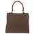 Céline Borsa a mano in tela Macadam CELINE in pelle PVC marrone oro Auth ep11633 D'oro - vista 3
