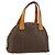 Céline Borsa a mano in tela Macadam CELINE in pelle PVC marrone oro Auth ep11630 D'oro