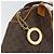 Céline Borsa a mano in tela Macadam CELINE in pelle PVC marrone oro Auth ep11630 D'oro - vista 14