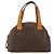Céline Borsa a mano in tela Macadam CELINE in pelle PVC marrone oro Auth ep11630 D'oro - vista 2