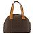 Céline Borsa a mano in tela Macadam CELINE in pelle PVC marrone oro Auth ep11630 D'oro - vista 3