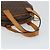 Céline Borsa a mano in tela Macadam CELINE in pelle PVC marrone oro Auth ep11630 D'oro - vista 7