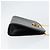 Bolsa de Ombro em Couro Gancini Chain Salvatore Ferragamo Preto Dourado Auth BA7978 - vista 3