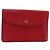 LOUIS VUITTON Clutch Montaigne 23 Epi Rosso M52667 LV Auth bs30896