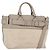 BURBERRY Mittelgroße Gürteltasche aus Canvas 2-in-1 Beige Silber Auth 149727