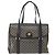 Céline Borsa a Spalla in Tela Macadam CELINE PVC Nero Oro Auth 152036 D'oro - vista 13