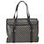 Céline Borsa a Spalla in Tela Macadam CELINE PVC Nero Oro Auth 152036 D'oro - vista 2