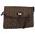 Céline Borsa a Spalla Celine C Sulky in Tela Pelle Marrone Oro Auth 151887 D'oro