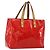 LOUIS VUITTON Monogram Vernis Reade PM Borsa a Mano Rossa M91088 LV Auth bs30698 Rosso