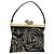 VALENTINO Borsa a Mano Satin Marrone Oro Auth bs30808 D'oro
