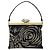 VALENTINO Borsa a Mano Satin Marrone Oro Auth bs30808 D'oro - vista 13