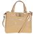 Borsa a Mano Salvatore Ferragamo Smalto 2 vie Beige Oro Auth BA7537