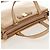 Borsa a Mano Salvatore Ferragamo Smalto 2 vie Beige Oro Auth BA7537 - vista 7