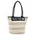 Burberry Borsa Tote in Tela Avorio Argento Auth am9747 Crudo