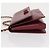 Borsa a Spalla Vala Chain in Pelle Bordeaux e Oro Auth 153977 di Salvatore Ferragamo D'oro Bordò - vista 4