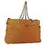 Borsa a Spalla con Catena Prada in Nylon Arancione Oro Auth bs31177 D'oro