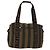 Pequin Borsa a mano in tela Pecan FENDI in nylon nero e marrone Auth bs30795 - vista 13