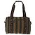 Pequin Borsa a mano in tela Pecan FENDI in nylon nero e marrone Auth bs30795 - vista 2