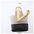 Borsa Tote Miu Miu in pelle nera e grigia Auth BA8020 Marrone Nero - vista 22