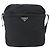 Borsa a Spalla PRADA Nylon Nero Argento Autentica ka123 - vista 13