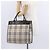 BURBERRY Nova Check Handtasche aus Canvas Beige Silber Authentisch ka042 - Ansicht 21
