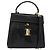 Borsa a mano Vala in pelle 2 in 1 nera e oro Auth BA7663 di Salvatore Ferragamo Nero D'oro