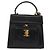 Borsa a mano Vala in pelle 2 in 1 nera e oro Auth BA7663 di Salvatore Ferragamo Nero D'oro - vista 13