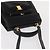 Borsa a mano Vala in pelle 2 in 1 nera e oro Auth BA7663 di Salvatore Ferragamo Nero D'oro - vista 6