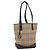 Burberry Borsa a spalla in tela Nova Check beige e oro Auth SW1853 D'oro