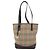 Burberry Borsa a spalla in tela Nova Check beige e oro Auth SW1853 D'oro - vista 13