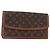 LOUIS VUITTON Pochette Damier Monogram GM Borsa Clutch M51810 LV Auth 155136 Monogramma