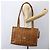 Borsa tote MCM Logogram Vicetos in pelle PVC marrone e oro Auth bs31442 D'oro - vista 22