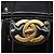 CHANEL Mademoiselle Borsa a Spalla con Catena Smalto Nero Oro CC Auth ka422 - vista 15