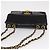 CHANEL Mademoiselle Borsa a Spalla con Catena Smalto Nero Oro CC Auth ka422 - vista 7