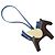 Hermès HERMES Rodeo PM Charm Pelle Marrone Blu Auth BA8095M