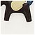 Hermès HERMES Rodeo PM Charm Pelle Marrone Blu Auth BA8095M - vista 4