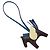 Hermès HERMES Rodeo PM Charm Pelle Marrone Blu Auth BA8095M - vista 9