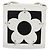 Céline Pochette a spalla CELINE Flower in pelle bianca e argento Auth 154908 Bianco - vista 2