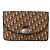Borsa a Spalla in Tela Trotter Christian Dior Marrone Auth 155074 - vista 2