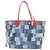 LOUIS VUITTON Borsa Tote Neverfull MM in Denim Monogram Blu M44981 LV Auth 22325SM - vista 2