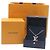 LOUIS VUITTON Pendente LV XL Collana Oro Bianco Diamante Q93821 Auth 27695SM - vista 3