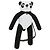 LOUIS VUITTON Borsa a Spalla LV Friend Panda Bear in Cotone Nero Bianco M57414 37880SM